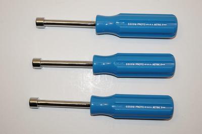 3 New Proto Professional USA made 9mm Metric Nut drivers