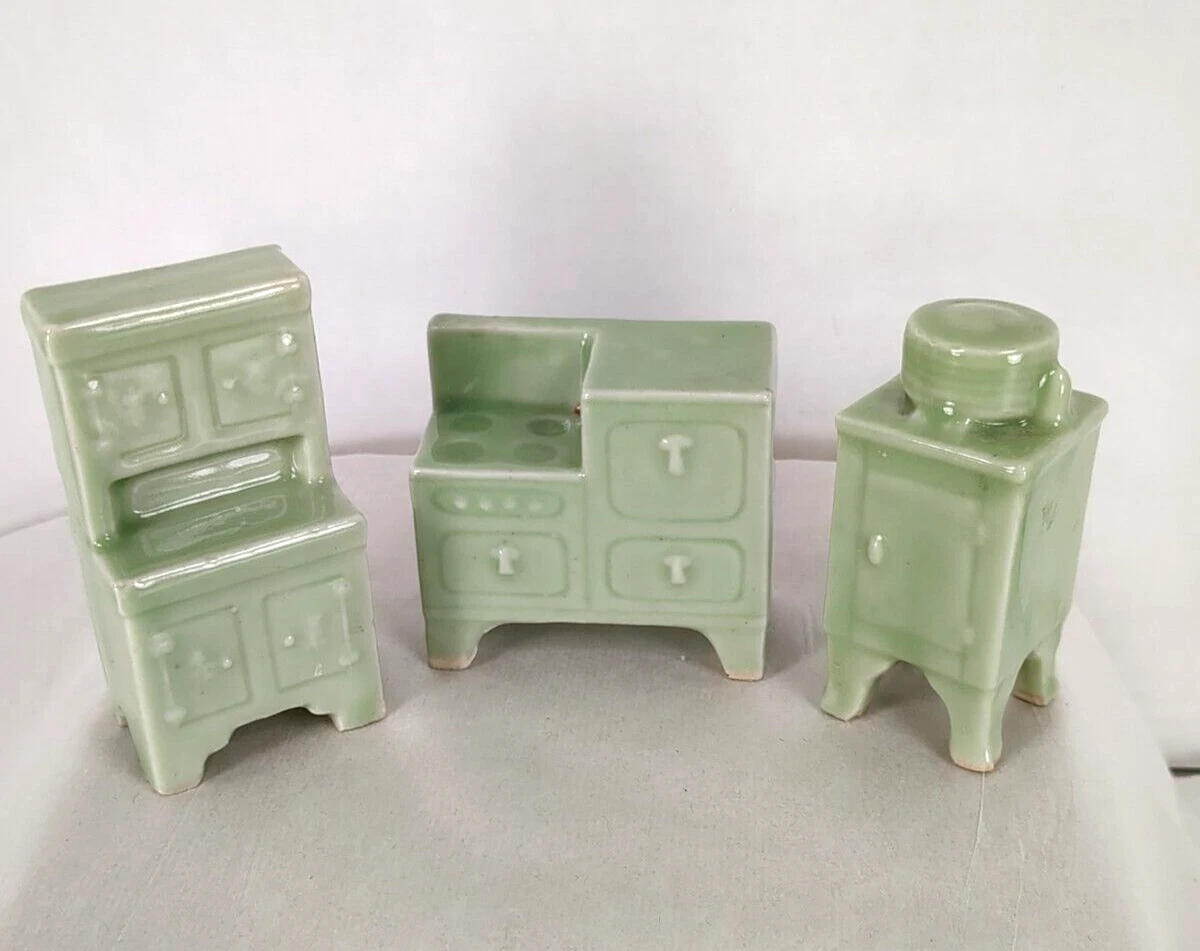 Ceramic on sale dollhouse furniture