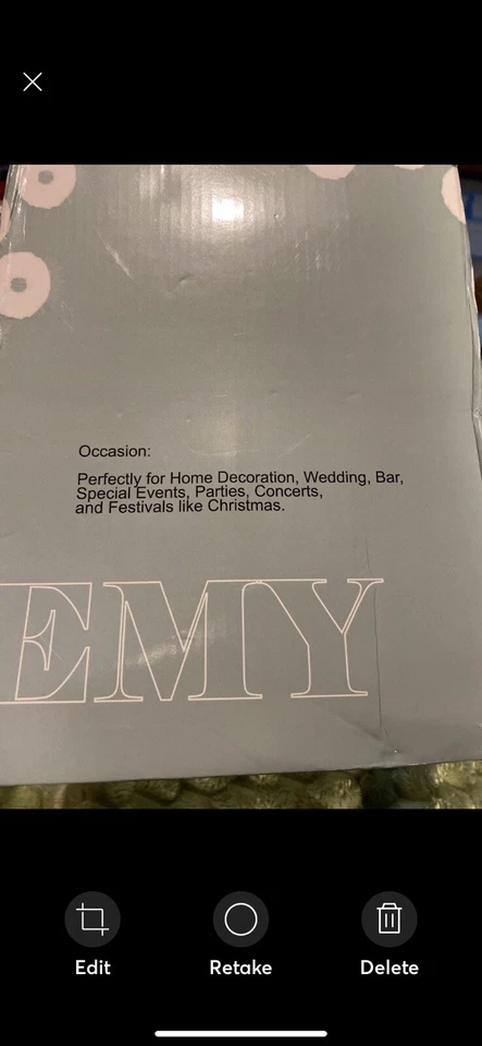 Juego de luces de letras “BABY” Foto 2 de 3