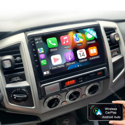 For Toyota Tacoma 2005-2013 9'' Carplay Android 13 Car Stereo Radio GPS Navi RDS