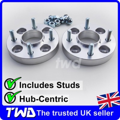 25MM RADNABE ZENTRISCH ALU SPURVERBREITERUNG FÜR FORD 4X108 PCD / 63,4MM BOHRUNG + M12 MUTTERN