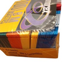 NEW 90 Memorex 3.5" HD Formatted IBM Diskettes Multicolor Rainbow Pack