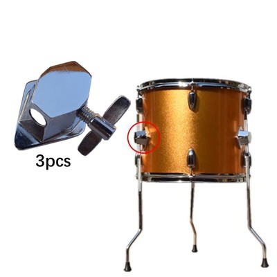 3 Stück Bodentom Drum Bein Halterung Rack Unterstützung für Percussion Instrument Trommel