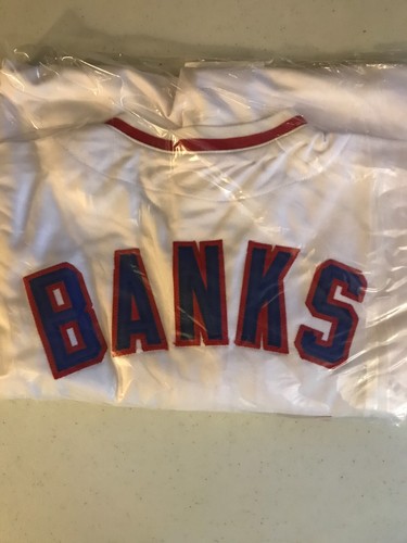 🔥 Ernie Banks Signed Autographed Jersey HOF 77 Inscription Chicago Cubs PSA 🔥 - Picture 4 of 5