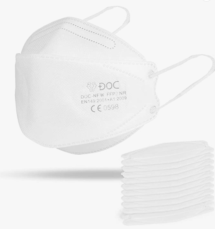 FFP2 Masken Einzeln Verpackt Mundschutz Atemschutz Maske Fisch Form