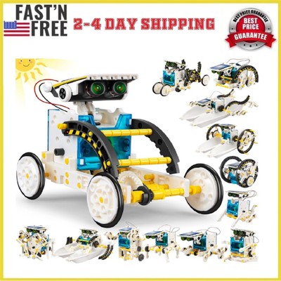 STEM 13-in-1 Solar Power Robots Creation Toy, Educational Experiment DIY Robotic