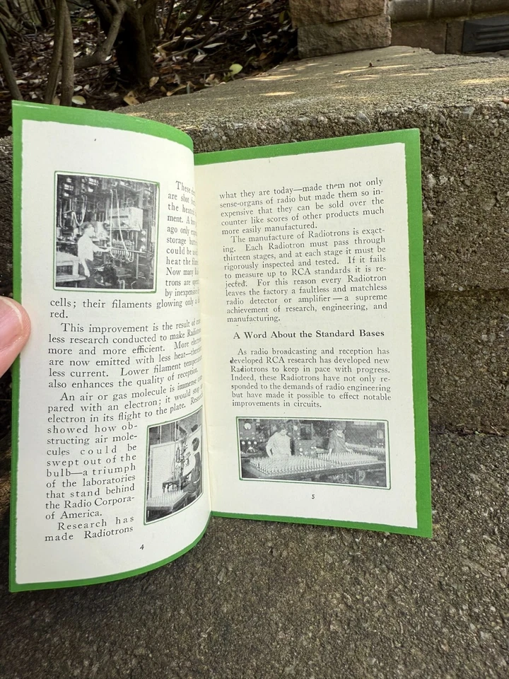 Catálogo de folletos de tubos de vacío Radiotron 1925 Foto 3 de 4