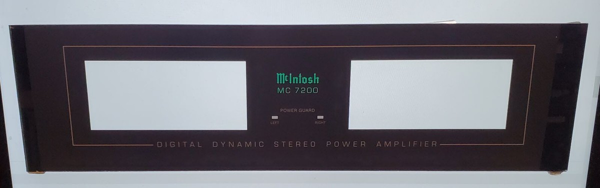 McIntosh MC7200 Wide Glass Faceplate | Original