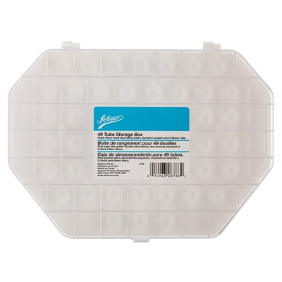 Ateco Tube Storage Box 49-Compartments for Small & Medium Decorating Tubes
