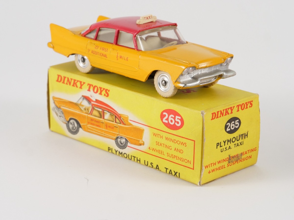 美品　DINKY TOYS PLYMOUTH USA TAXI ミニカー Dinky 265, Plymouth Taxi - Free Price Guide & Review