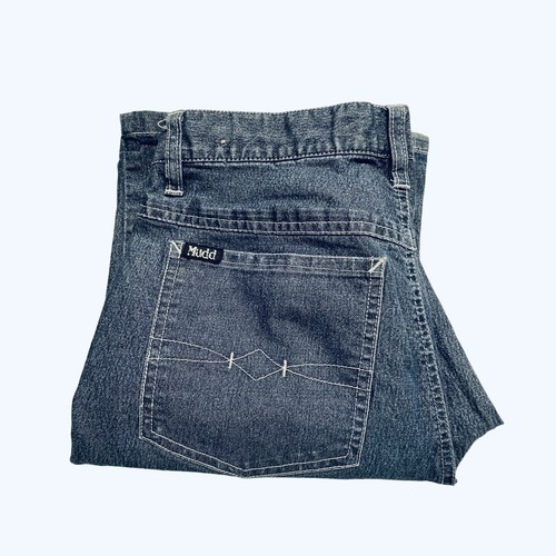 Mudd Jeans Girls 11 (28x30) Distressed Hems Pants Bootcut Blue Cotton Blend - Picture 7 of 19