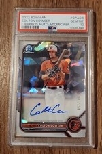 2022 Bowman Chrome Prospect Auto Colton Cowser #CPACC PSA 10 Atomic #57/100