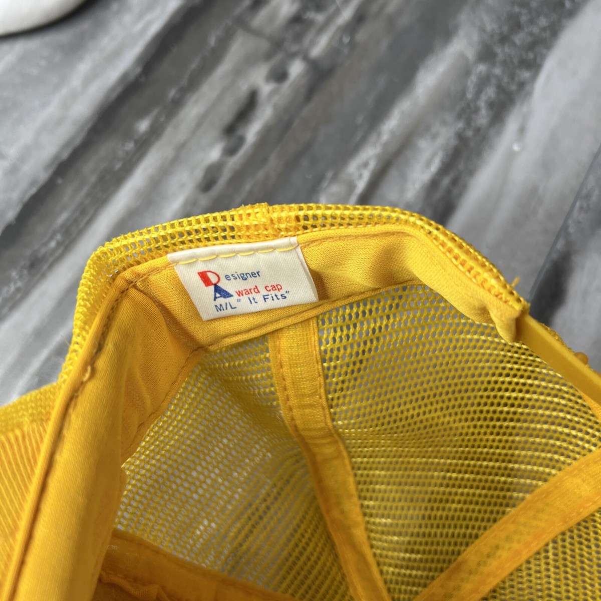 mail pouch tobacco hat VTG Mail Pouch Chewing Tobacco Snapback Trucker Hat Mesh Back yellow/white