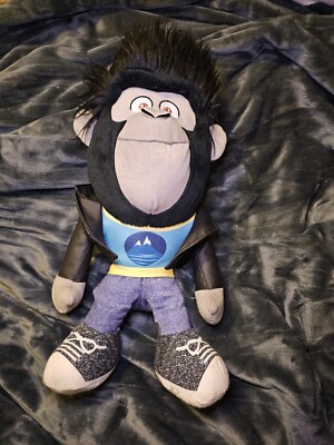 Sing 2 Johnny Plush Toy Gorilla Leather Jacket Tomy 2022 Universal Studio 18 