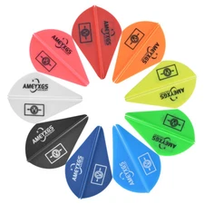 50pcs 2" Archery Arrow Vanes Rubber Fletches Fletching DIY Bow Target Hunting