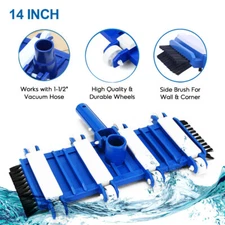 14 inch Pool&Spa Concrete Weighted Vacuum Head Push & Click Quick Attachment USA