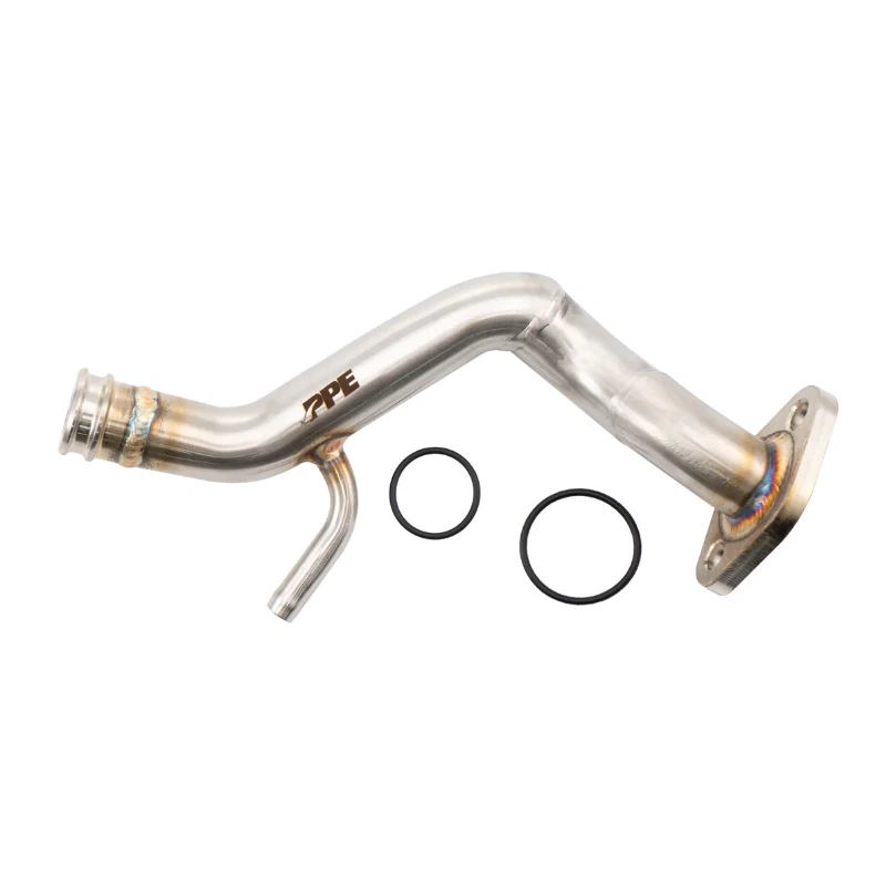 Tubo de derivación de refrigerante de acero inoxidable 304 pulido EPI 01-04 GM 6,6 L LB7 Duramax Foto 3 de 4