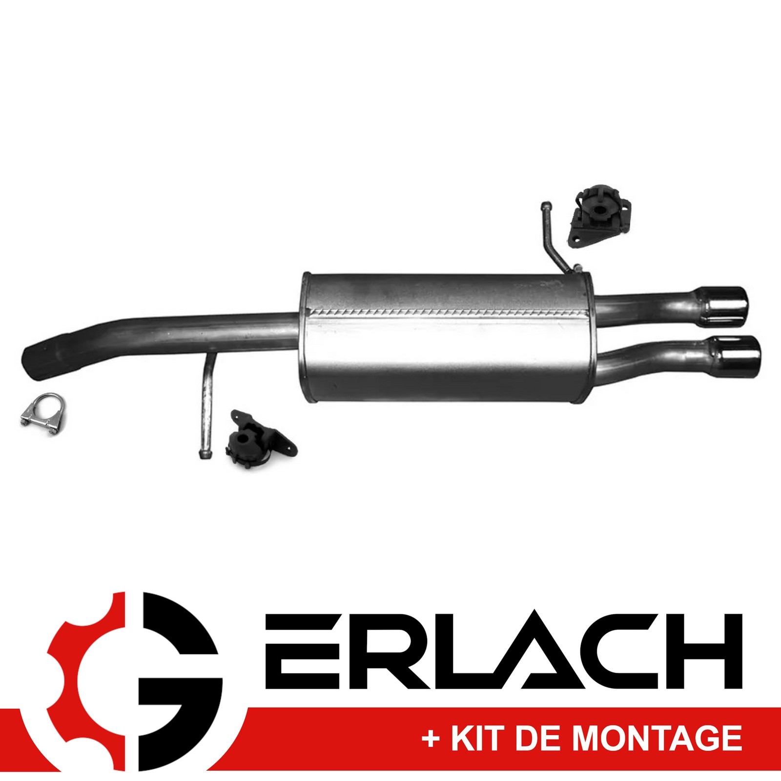 Silencieux arrière pour Citroën DS3 1.6 THP pot d'échappement d'origine pour motorisation 10240