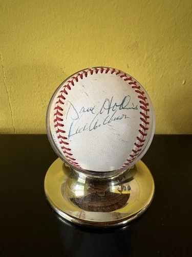 Richie Ashburn Dave Hollins Signed Baseball Philadelphia Phillies Autograph