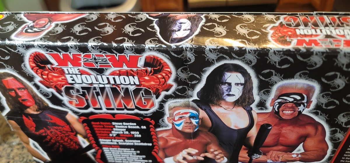 ToyBiz WCW The Evolution of Sting Wrestling Action Figures Set