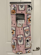 Betsey Johnson Halloween Throw 50”x70” Tarot Cards, ghosts, skulls, Pink NWT