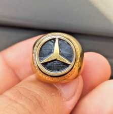 14k Gold Plated Ring, Mercedez Ring, Men Ring, Stylish Ring, Unisex Ring