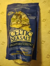 Celtic Sea Salt Light Grey 1 lb Resealable Bag Vital Mineral Blend Additive Free