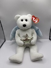 TY Beanie Baby - STAR the Angel Bear Holding Gold Star  8.5 inch 