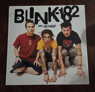 Blink-182 Vintage Wall Calendar 2001 Unused Pop Punk Rock Band Rare