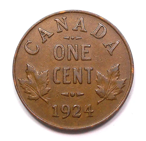1924 Canada Small Cent — photo from another recent sale