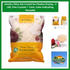 Fine Silica Gel Crystals for Flower Crafts - 2 LBS, Reusable  Eco-Friendly
