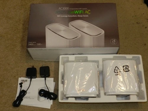 ASUS ZenWiFi AC Whole-Home Tri-Band ZenWiFi AC White 5,400 sqft AC3000 CT8 2Pack