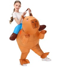 XYJKIDSES Inflatable Capybara Costume Kids,Kids Kids 3'11''-4'11'', Brown