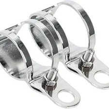 1 Pair Universal Metal Motorcycle Turn Signal Turn Signal Brackets-White