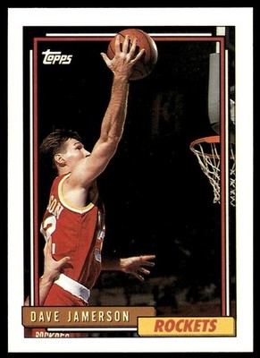 1992-93 Topps #179 Dave Jamerson Houston Rockets