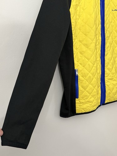 Lauren Ralph Lauren Jacket Womens X-Large Yellow Quilted Full Zip Running - Picture 4 of 11