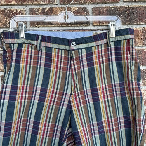 Polo Ralph Lauren Men’s Size 32 Authentic India Madras Plaid Casual 9.5” Shorts - Picture 3 of 11