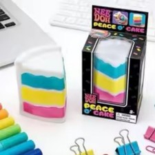 Needoh Peace O  Cake Multi-Color Sensory Toy for Kids Nee Doh Cake AUTHENTIC...