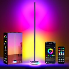 Corner Floor Lamp - Smart RGBICW LED Corner Lamp with App  Remote Control, 1...