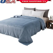 Ultra Soft Microfiber Fleece Blanket Cozy Throw Hypoallergenic Lightweight Bed