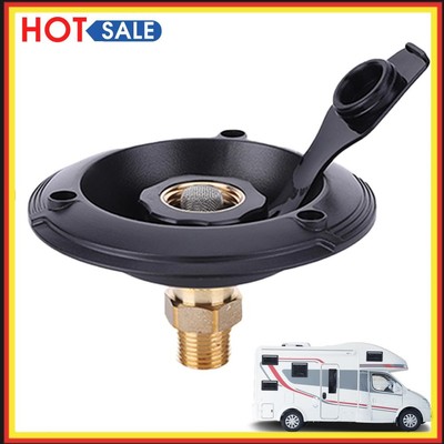 RV Water Fill Inlet Connection with Check Valve City Water Inlet Flange for RV
