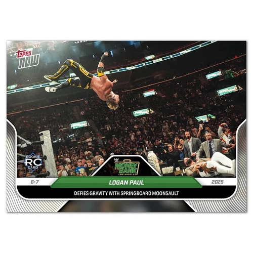 2025 Topps Now WWE #65 Logan Paul RC (Jey Uso) Money in the Bank PRESALE