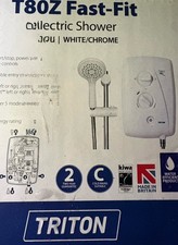 Triton T80Z Fast-Fit Shower 8.5kW White Chrome