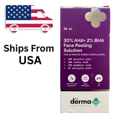 The Derma Co AHA + BHA Face Peeling Solution 30ml | Free Shipping