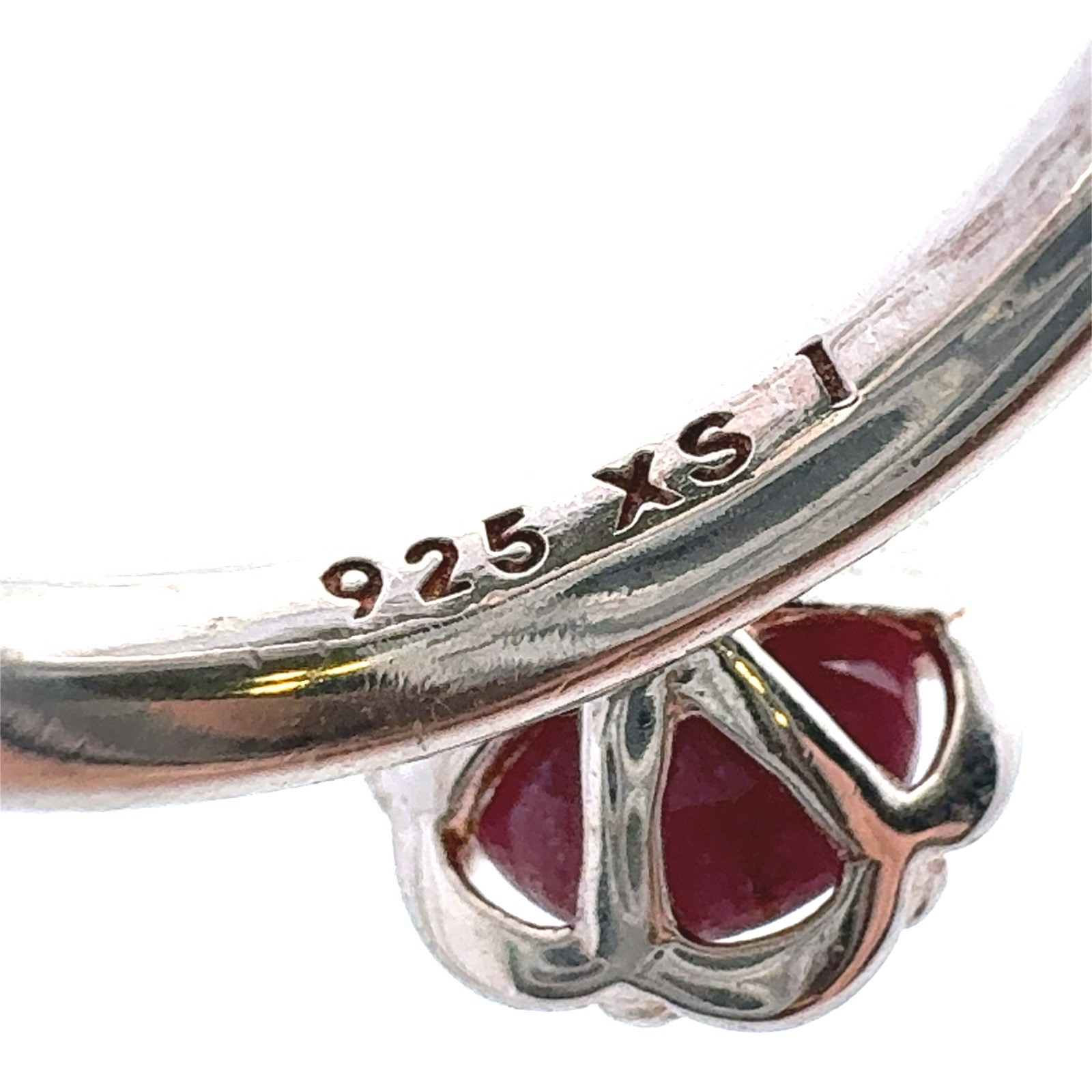 Designer 925 Sterling Silver Solitaire Ruby Flora… - image 12
