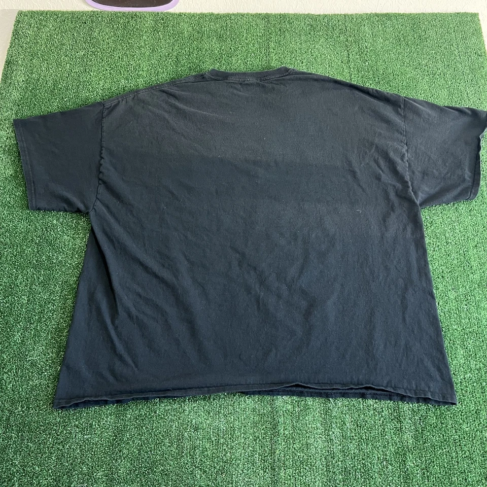 Vintage Hybrid Skull Tribal T-Shirt Mens 4XL Black Goth Jesse Pinkman Emo Y2K - Image 4 of 4