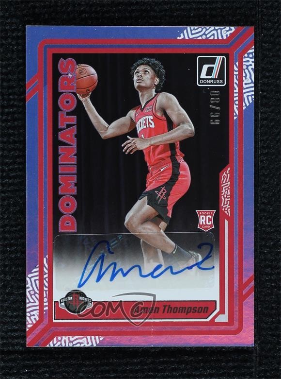 2023-24 Panini Donruss Rookie Dominators 8/99 Amen Thompson #RD-ATH Auto RC 0m89