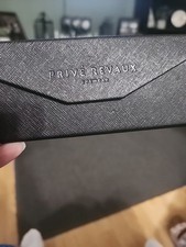 Prive Revaux Eyeglasses Folding Case Only Hardcase Black Saffiano Texture