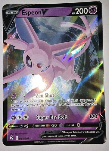 Espeon V 064/203 Evolving Skies NM Ultra Rare Pokemon Card