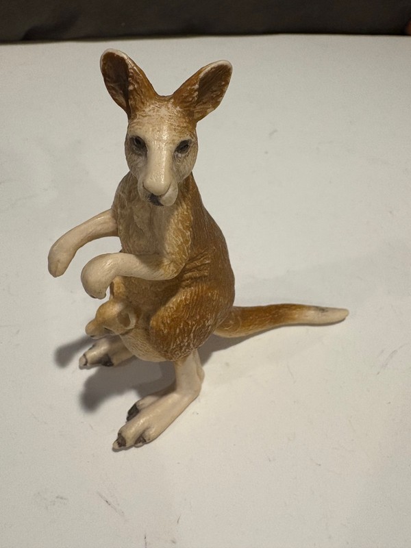 Schleich KANGAROO FEMALE / JOEY 2000 Mama Baby Wildlife 14174 Retired USED